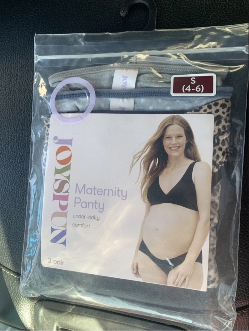 2/$20 Joyspun Maternity Under Belly Panty Underwear 3-Pair Size 4-6 Small